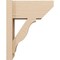 Ekena Millwork 8-in W x 16-in D x 20-in H Funston Slat Rough Cedar Woodgrain TimberThane Outlooker, Primed Tan OUTUR080X16X20FST24RCPR - alternate 3